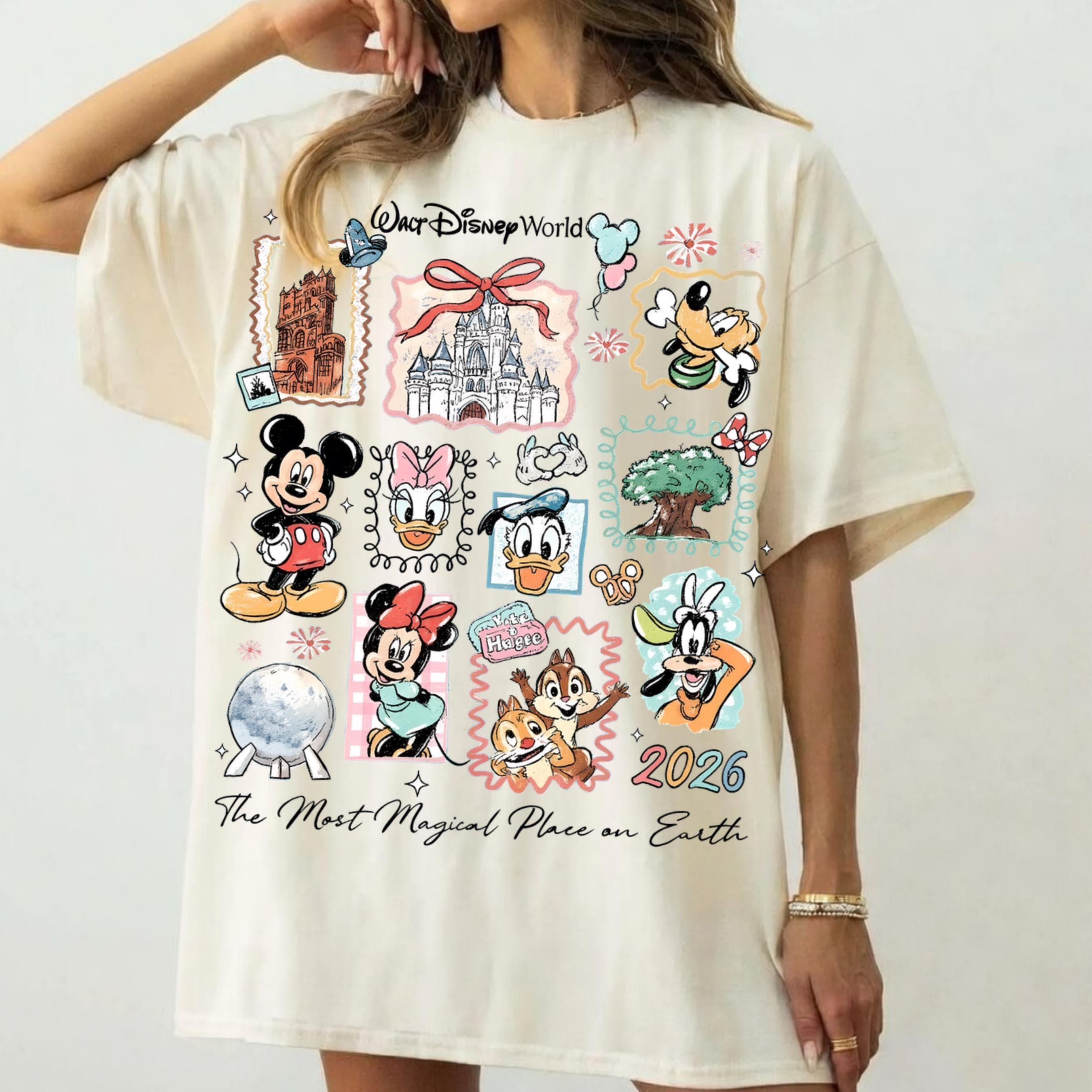 Comfort Color® Vintage Mickey Disneyworld Comfort Colors Shirt Retro Mickey And Friends Shirts Walt Disneyworld Tee Disney 2026 Trip 001550