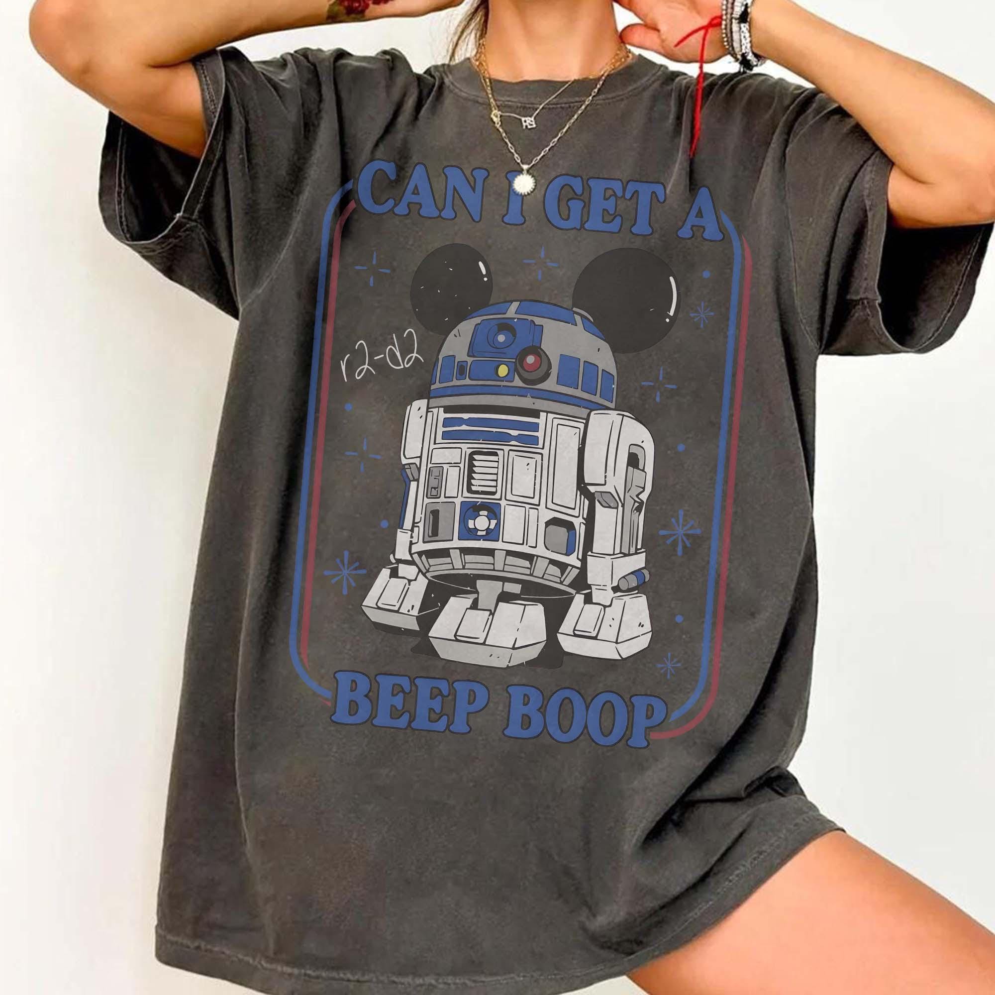 Vintage Disney Star Wars R2-D2 Can I Get a Beep Boop Comfort Colors Shirt, Star Wars Droid Tee, May the 4th be with you, Galaxy Edge's Trip