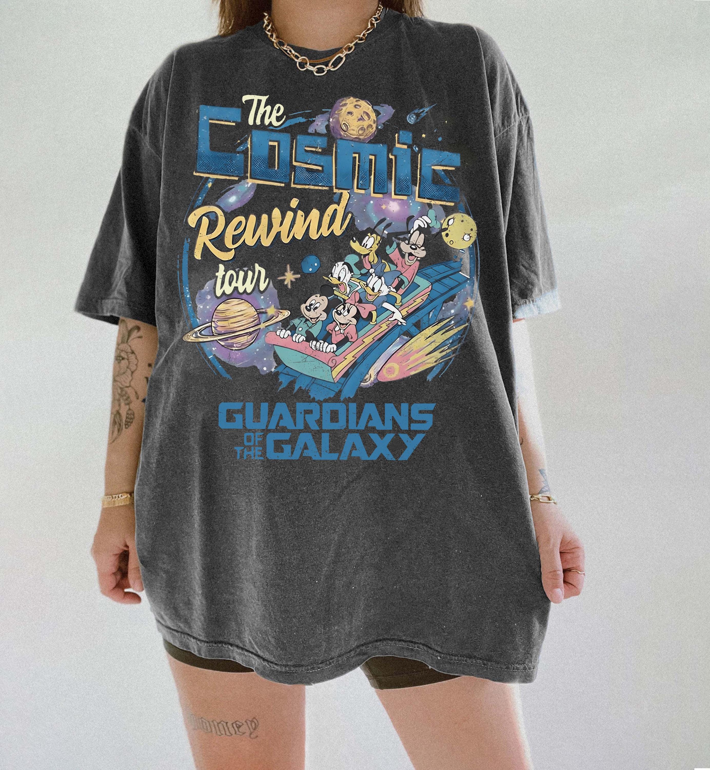 Vintage 80s Guardians Of The Galaxy Cosmic Rewind Comfort Colors Shirt, Mickey and Friends Disney Ride Tee, Epcot Disney Trip Matching Shirt