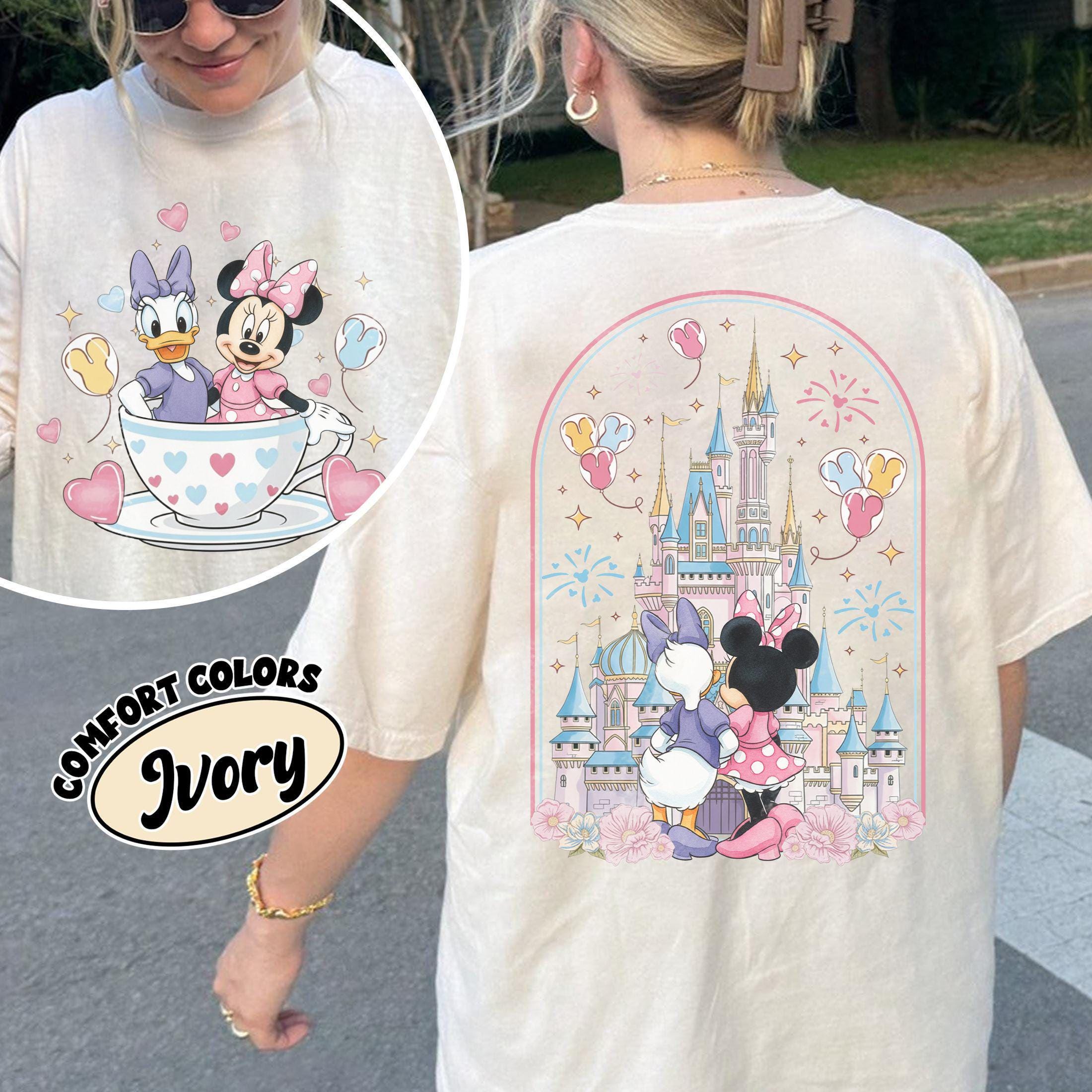 Retro Disney Minnie and Daisy 2 Sided Shirt, Disney Girls Shirt, Disney Besties Shirts, Disney Trip Tee, Disney Womens Shirt, Disneyland Tee