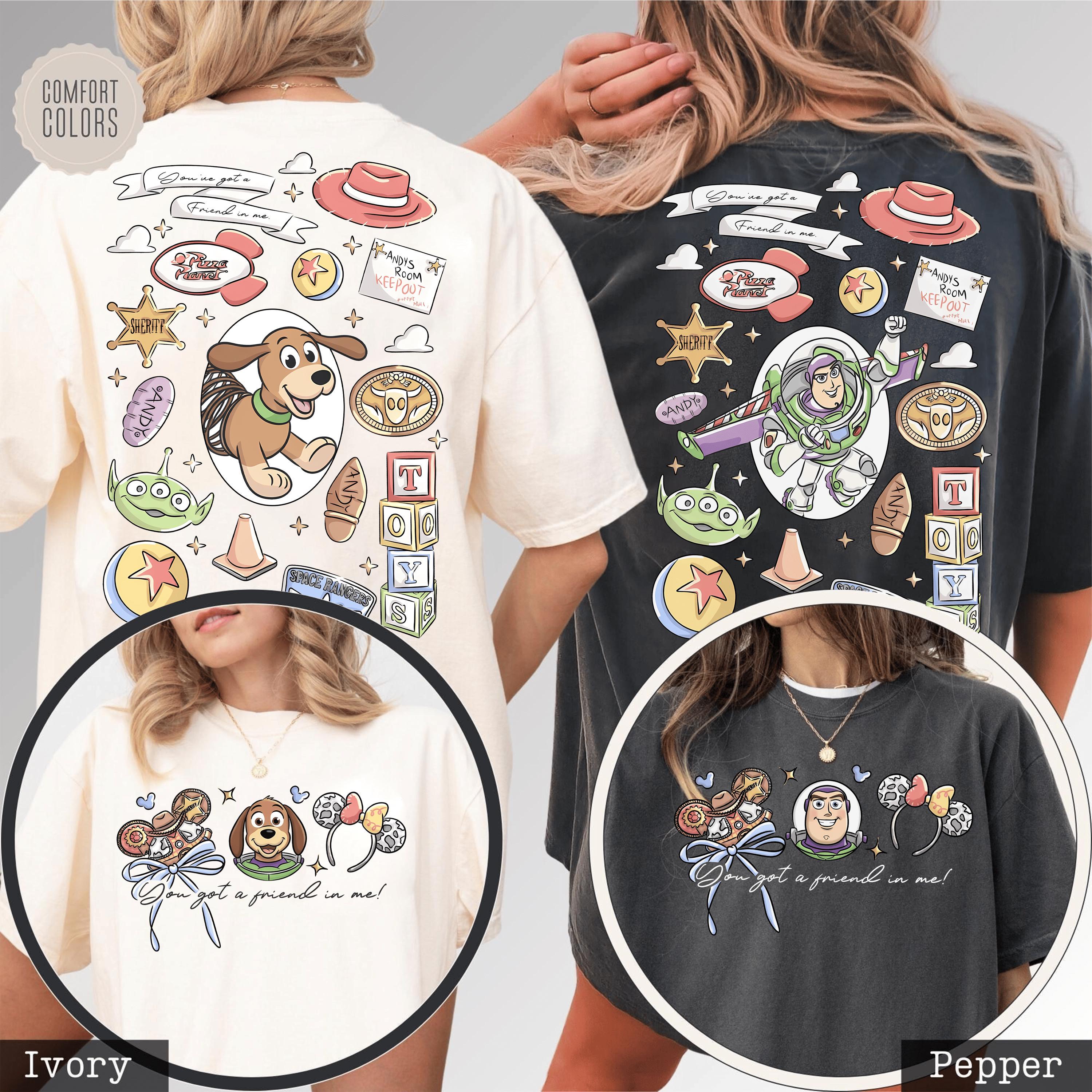 Vintage Toy Story Shirt, Woody Jessie Slinky Dog Buzz Lightyear Shirt, You've Got A Friend In Me Shirt, Matching Family Shirt