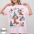 Retro Disney The Sorcerers Apprentice Fantasia Mickey Sketch Shirt, Fantasmic Mickey Sorcerer Tee, Disneyland Family Matching Trip Shirts