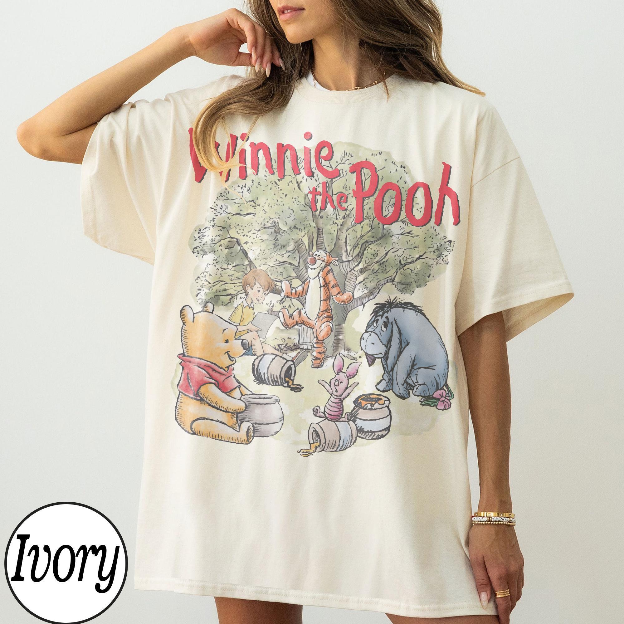 Comfort Colors Disney Winnie The Pooh Shirt, Retro Robin Pooh Bear Tigger Piglet Eeyore Group Tee, Animal Kingdom, WDW Family Vacation Trip
