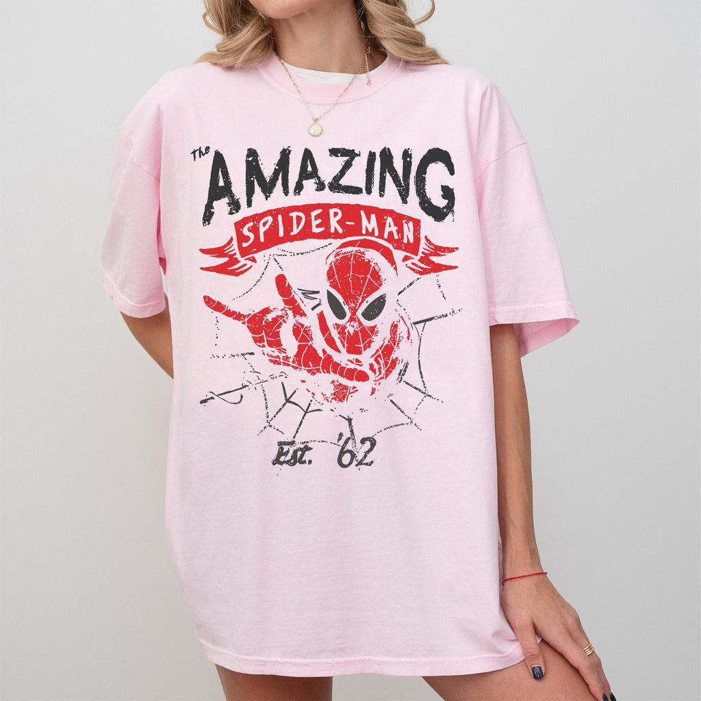 Retro Disney The Amazing Spider Man Shirt, Marvel Avengers Shirt, Vintage Spiderman Comic Shirt, Spider Man T-Shirt, Disney Spider Kids Tee