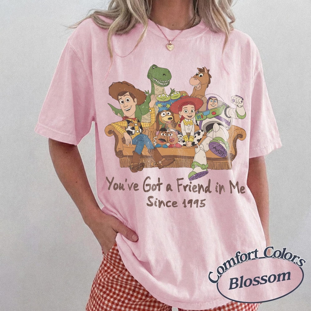 Retro Toy Story Friends Shirt, You've Got a Friend in Me Since 1995 Tee, Pixar Movie Nostalgia Apparel, Disney Shirt, Cute Birthday Gift Tee