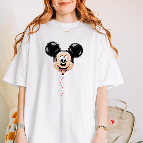 Comfort Colors® Balloon Disney Shirt, Mickey Tee, Disney Friends T-shirt, Disney Birthday Shirt, Disney Trip Tee, Vacation Matching Tee