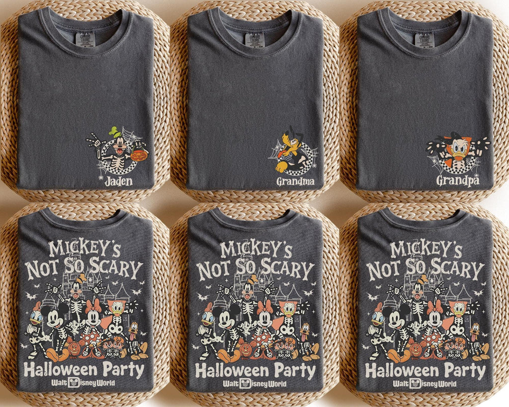 Custom Comfort Colors Mickey's Not So Scary Halloween Party 2026 Shirt, Disney World Halloween Shirt, Halloween Disney Family Shirt