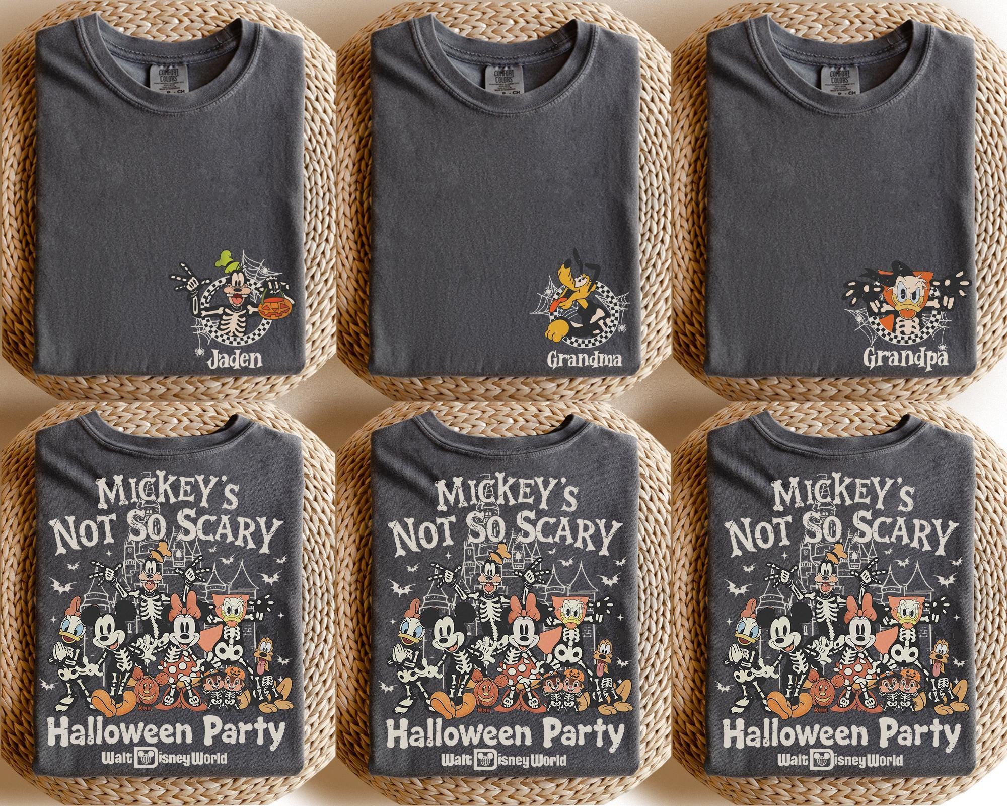 Custom Comfort Colors Mickey's Not So Scary Halloween Party 2026 Shirt, Disney World Halloween Shirt, Halloween Disney Family Shirt