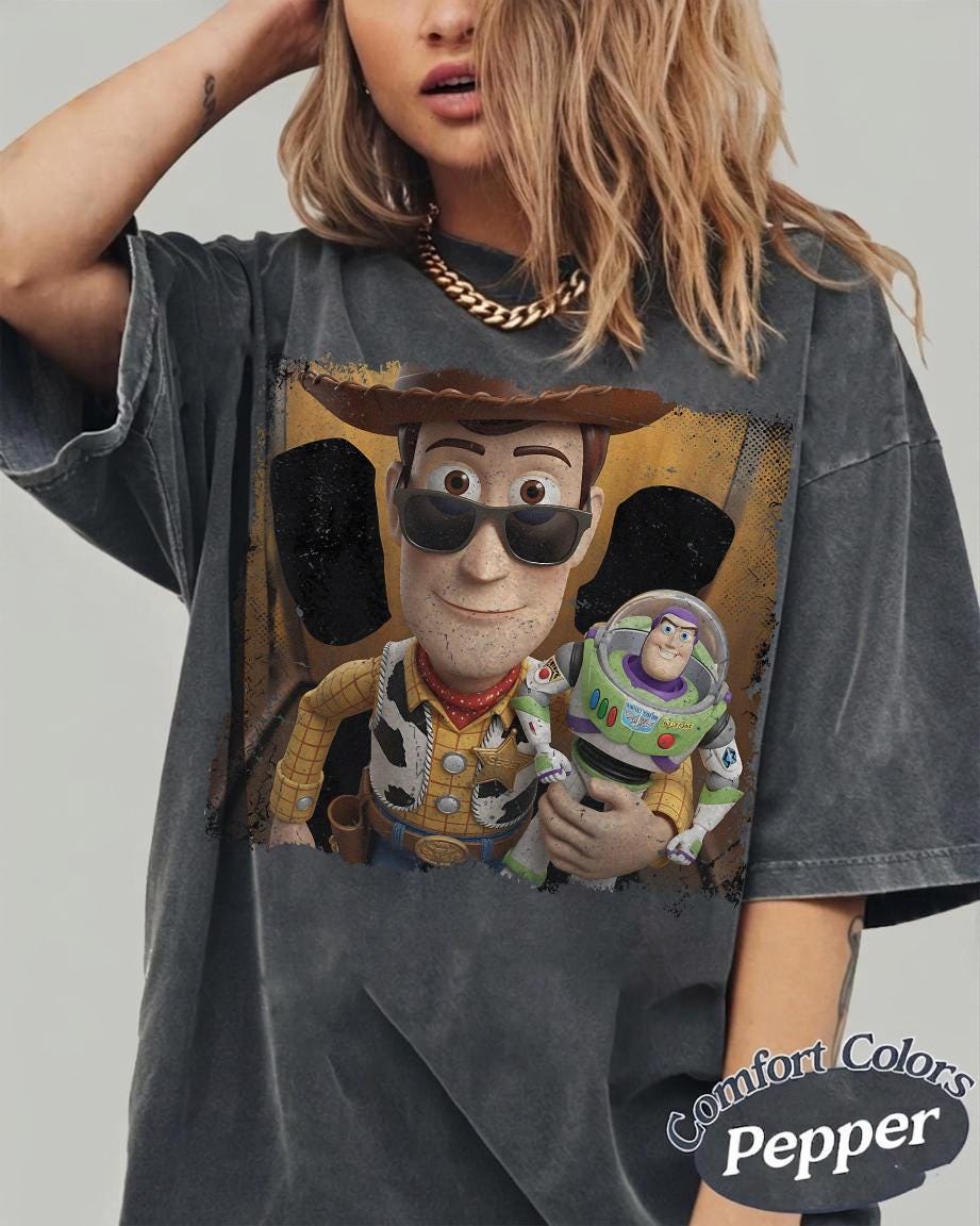 Funny Toy Story Meme Shirt, Vintage Woody Buzz Lightyear Tee, Retro Disney Movie Lover Gift, Comfort Colors Cartoon T-shirt for Men Women