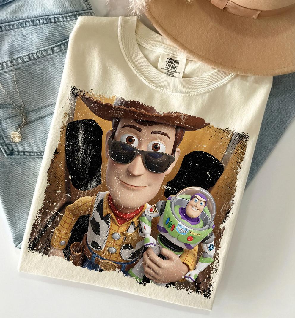 Funny Toy Story Meme Shirt, Vintage Woody Buzz Lightyear Tee, Retro Disney Movie Lover Gift, Comfort Colors Cartoon T-shirt for Men Women