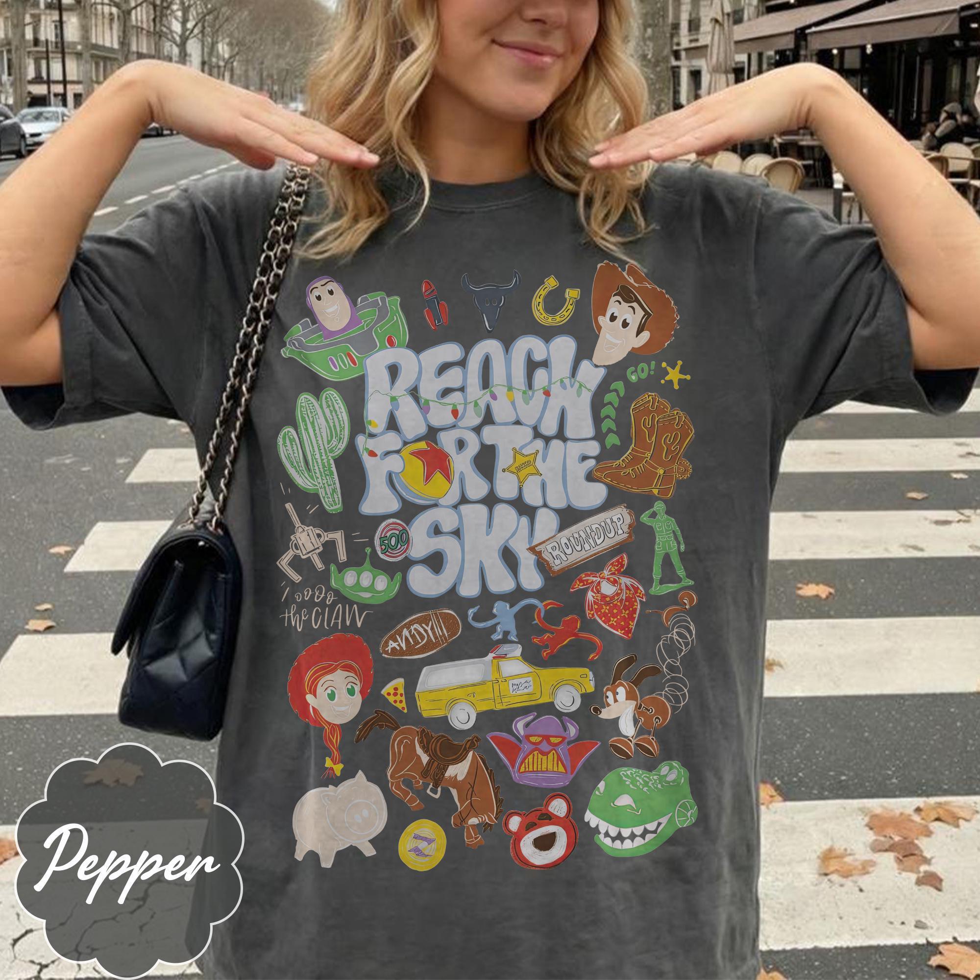 Toy Story Kids Shirt Comfort Colors, Childlike Drawing Woody Buzz Tee, You've Got a Friend in Me Pixar Top, Disney Family Trip 2026 Shirts