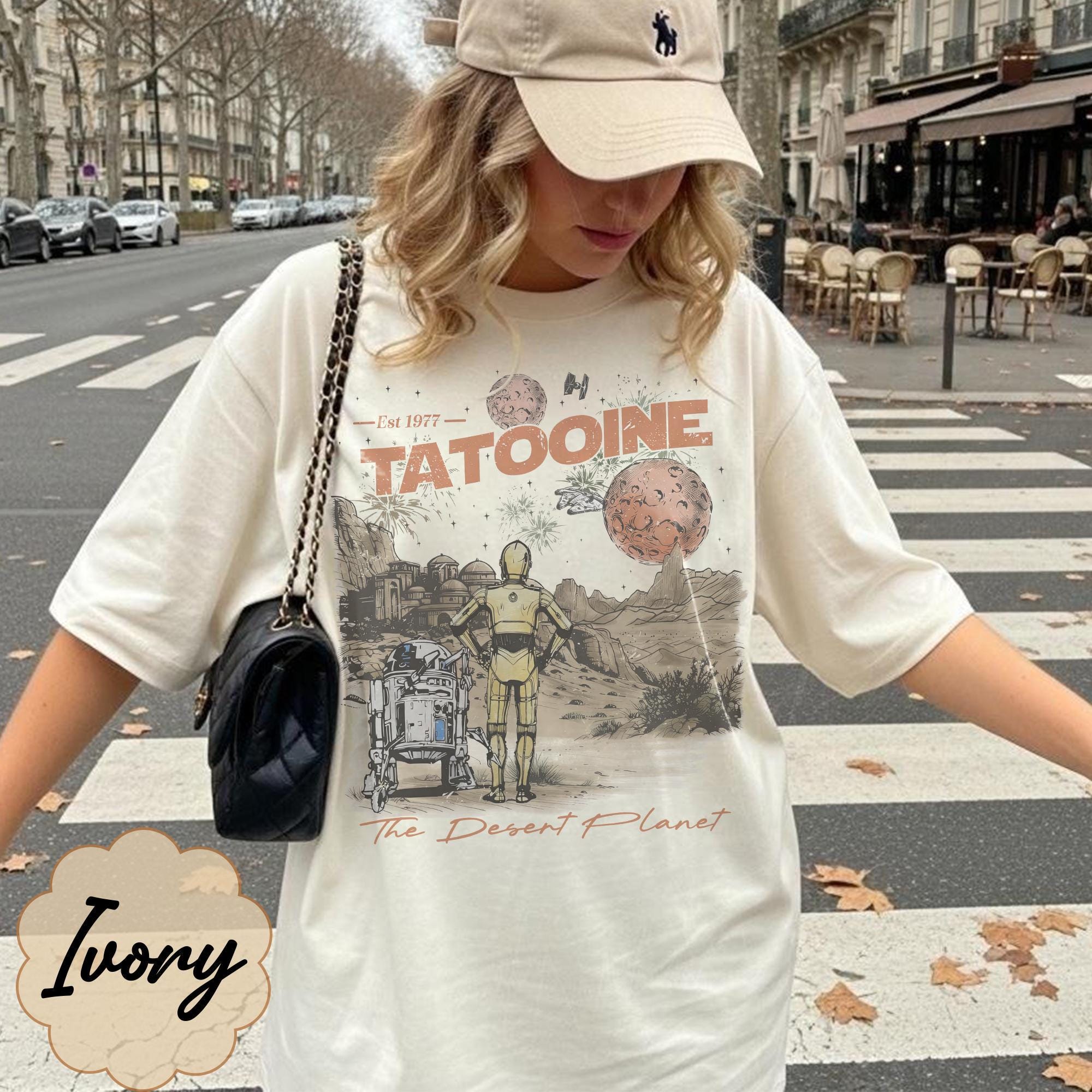 Star Wars Tatooine 1977 The Desert Planet Shirt, Star Wars Hollywood Studios Trip, May The 4Th Be With You, Star Wars A New Hope R2-D2 C-3PO