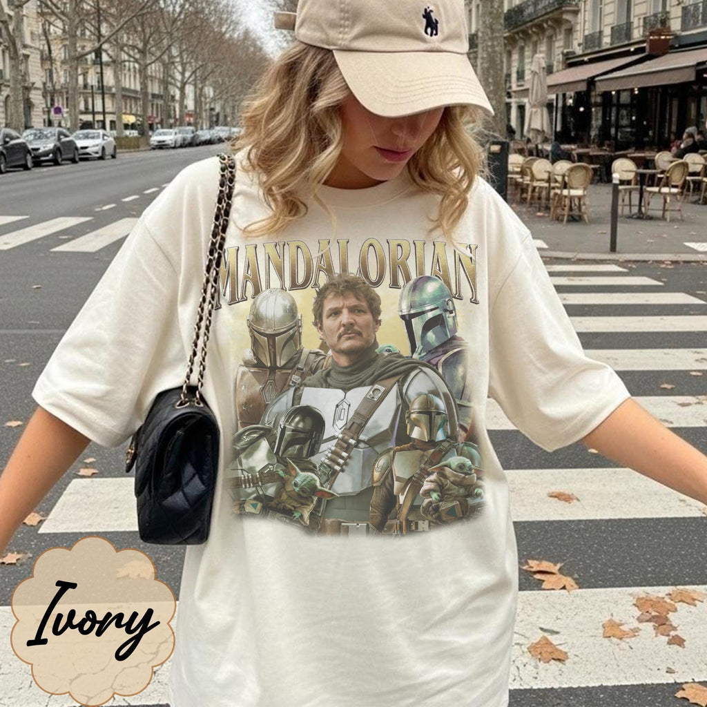 Vintage Mandalorian Shirt, Din Djarin Grogu Star Wars Shirt, This Is The Way Shirt, Pedro Pascal Star Wars Tee, Disneyland Mandalorian Shirt