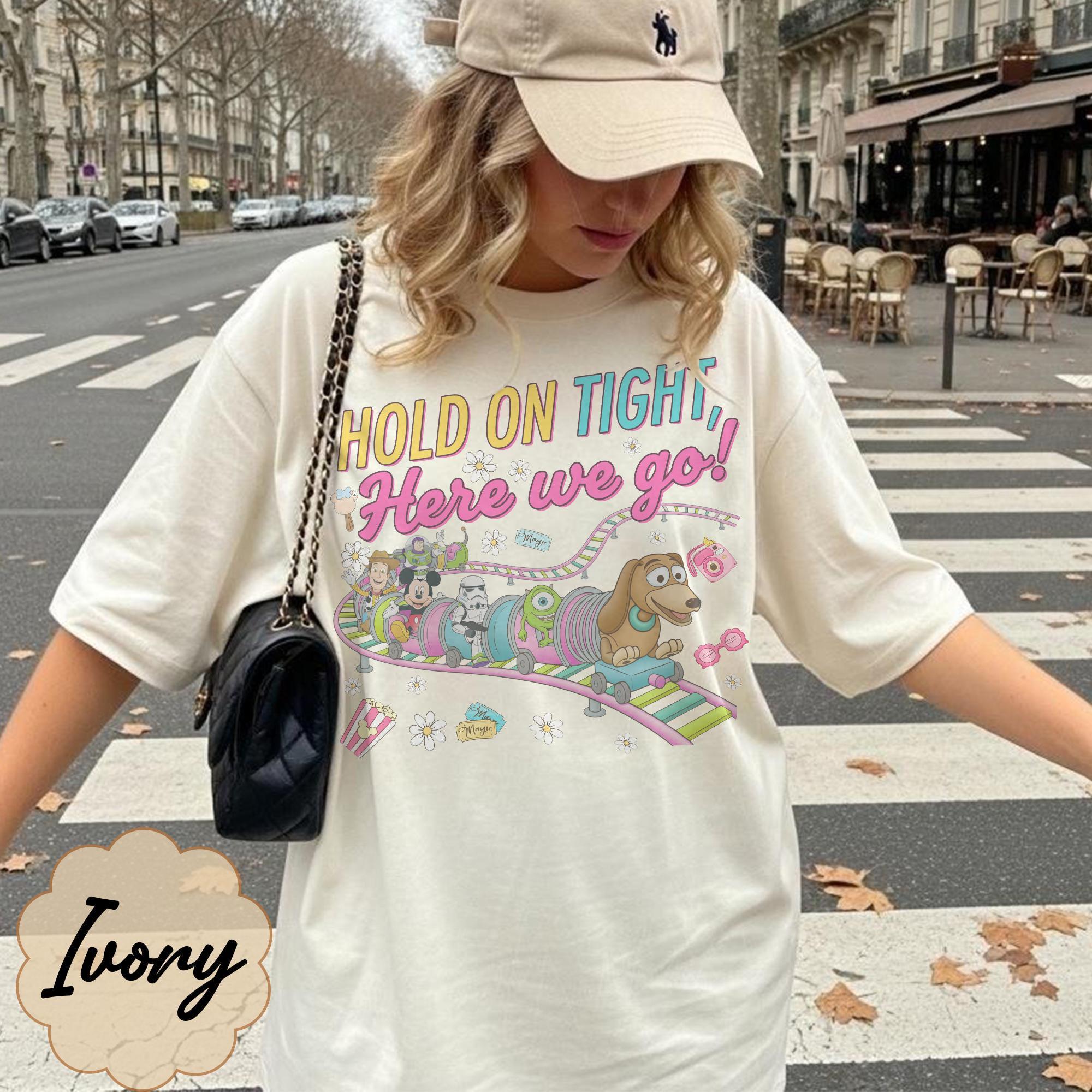 Comfort Colors® Slinky Dog Dash Inspired Shirt, Hold On Tight Here We Go Shirt, Toy Story Land Rollercoaster Shirt, Disney Hollywood Studios