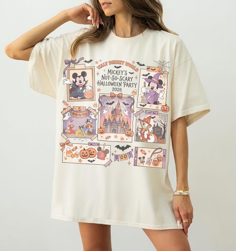 Vintage Comfort Colors Disneyworld Halloween Shirt, Mickey's Not So Scary Party Shirt, Disney Halloween Shirt, Halloween Family Party Shirt