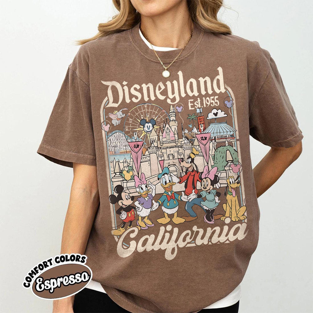 Retro Disneyland California Comfort Colors Shirt, Mickey And Friends Tee, Space Mountain Shirt, Disney Vacation Shirt,Disney Trip 2026 Shirt