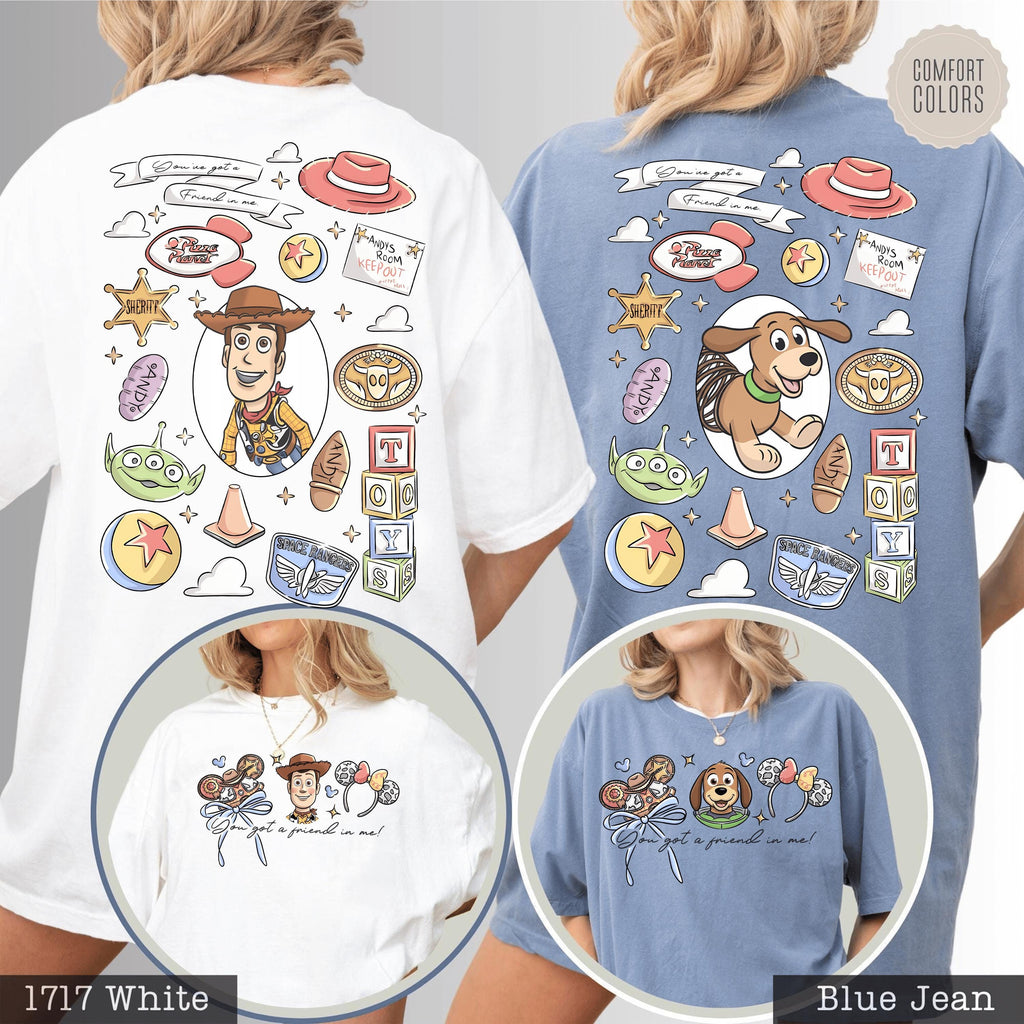 Vintage Toy Story Shirt, Woody Jessie Slinky Dog Buzz Lightyear Shirt, You've Got A Friend In Me Shirt, Matching Family Shirt