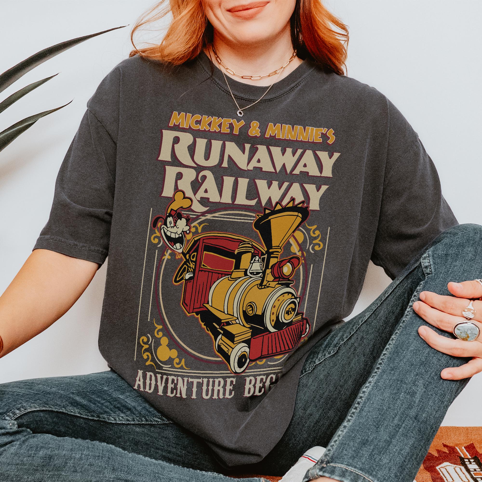 Vintage Nothing can stop us now Mickey & Minnie's runaway railway shirt, Disney ride shirt, WDW Magic Kingdom Family vacation trip tee