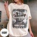 Mandalorian Graphic Shirt, Retro Washed Star Wars Tee, Grogu Bounty Hunter Top, 90s Style Star Wars Merch, Star Wars Gift 2026