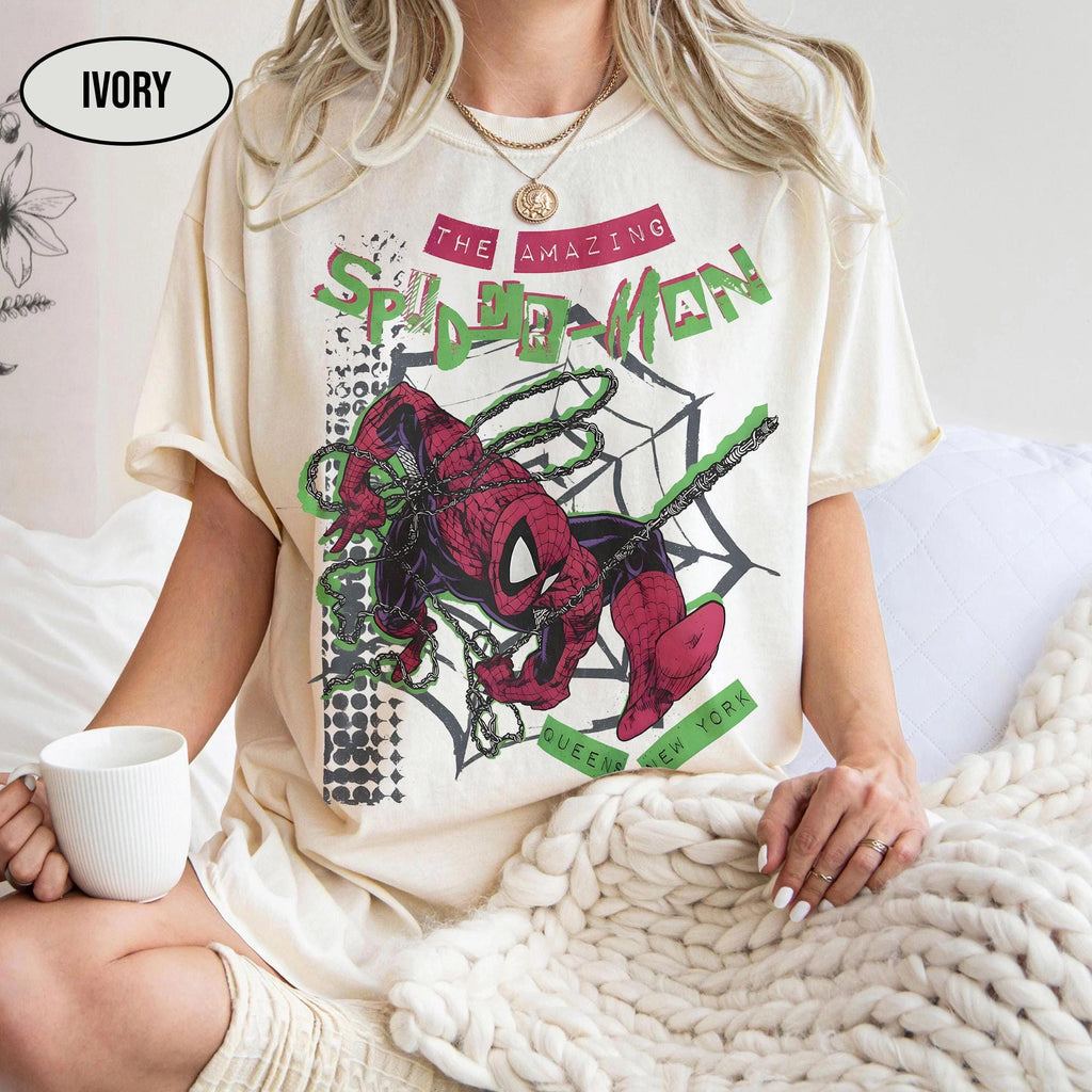 Retro Amazing Spider-Man Comfort Colors Shirt, Retro Marvel Comics Cover Tee, MCU Fan Gift, Spiderman Graphic Shirt, Disney Marvel Trip Tee
