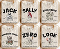 Nightmare Before Christmas Shirt, Halloween Comford Colors, Jack Skellington Sally Zero Dog Oogie Boogie Lock Shock Tee, Spooky Season Shirt