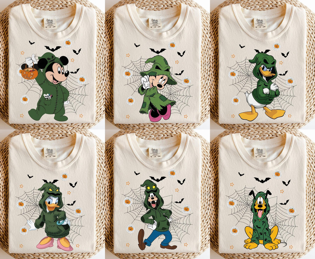 Retro Comfort Colors Mickey & Friends Costume Oogie Boogie Bash Tee, Mickey Minnie Donald Daisy Goofy Pluto Halloween Shirt, Family Trip Tee