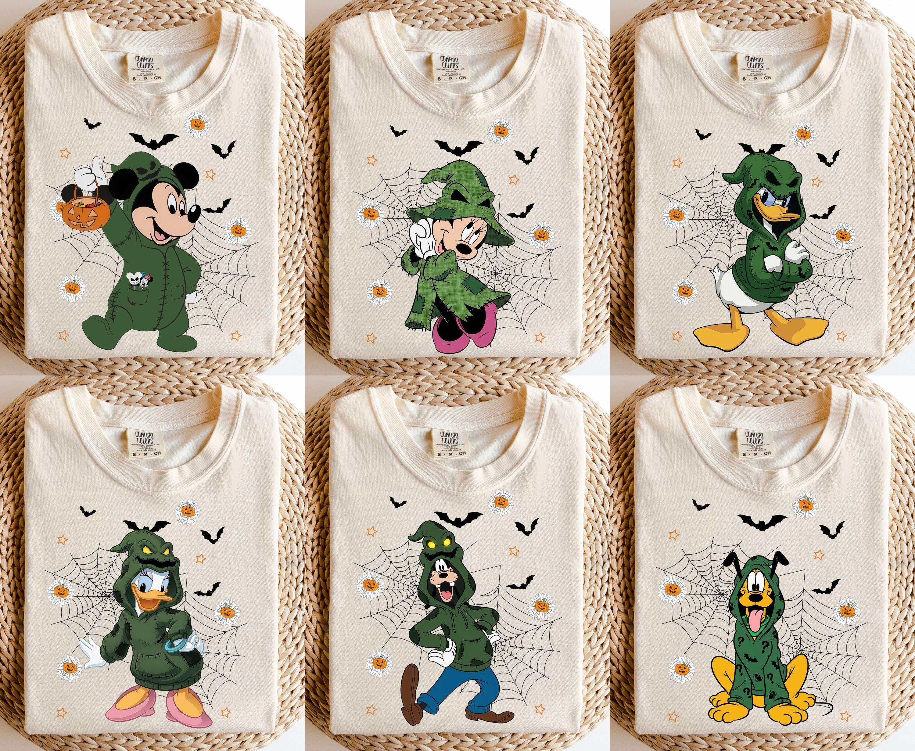Retro Comfort Colors Mickey & Friends Costume Oogie Boogie Bash Tee, Mickey Minnie Donald Daisy Goofy Pluto Halloween Shirt, Family Trip Tee