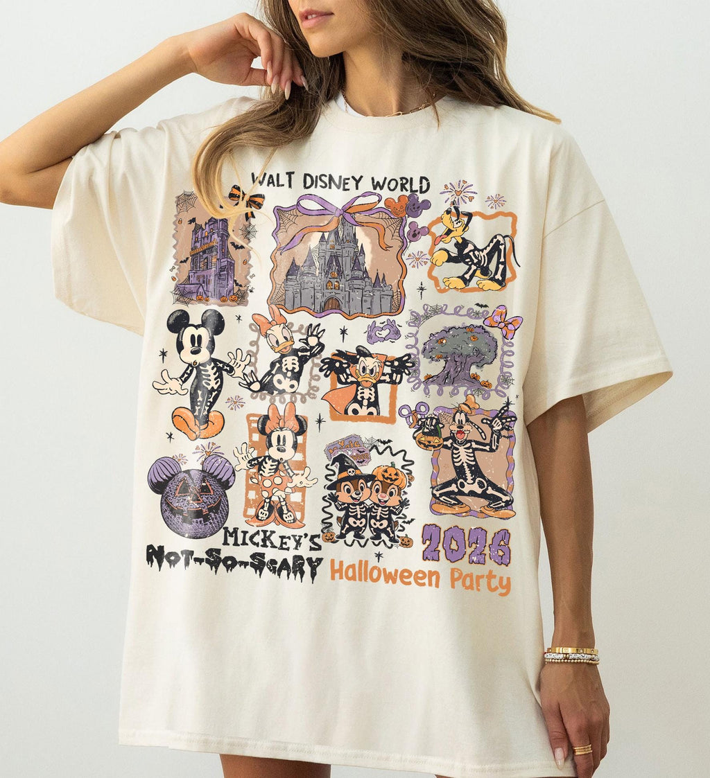 Vintage Disneyworld Halloween Shirt, Mickey Skeleton Shirt, Mickey's Not So Scary Party Shirt, Disney Halloween Shirt, Walt Disneyworld Tee
