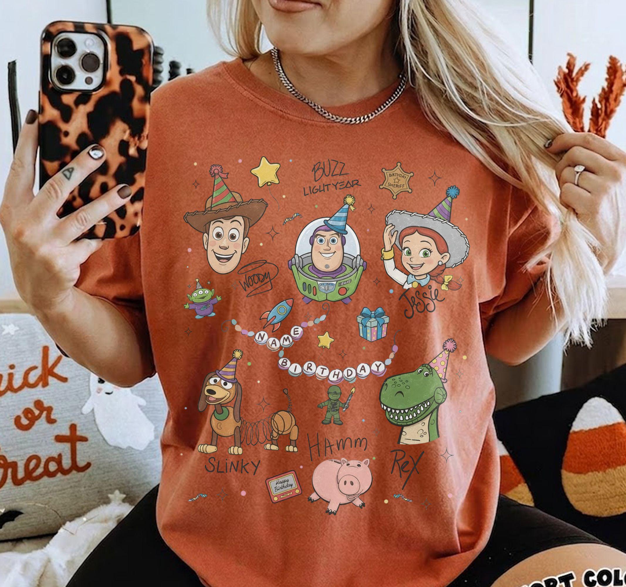 Retro Toy Story Birthday Party shirts, Toy Story Characters Trip tee, Buzz Woody Jessie Family Birthday Present Gift, Best Birthday boy girl