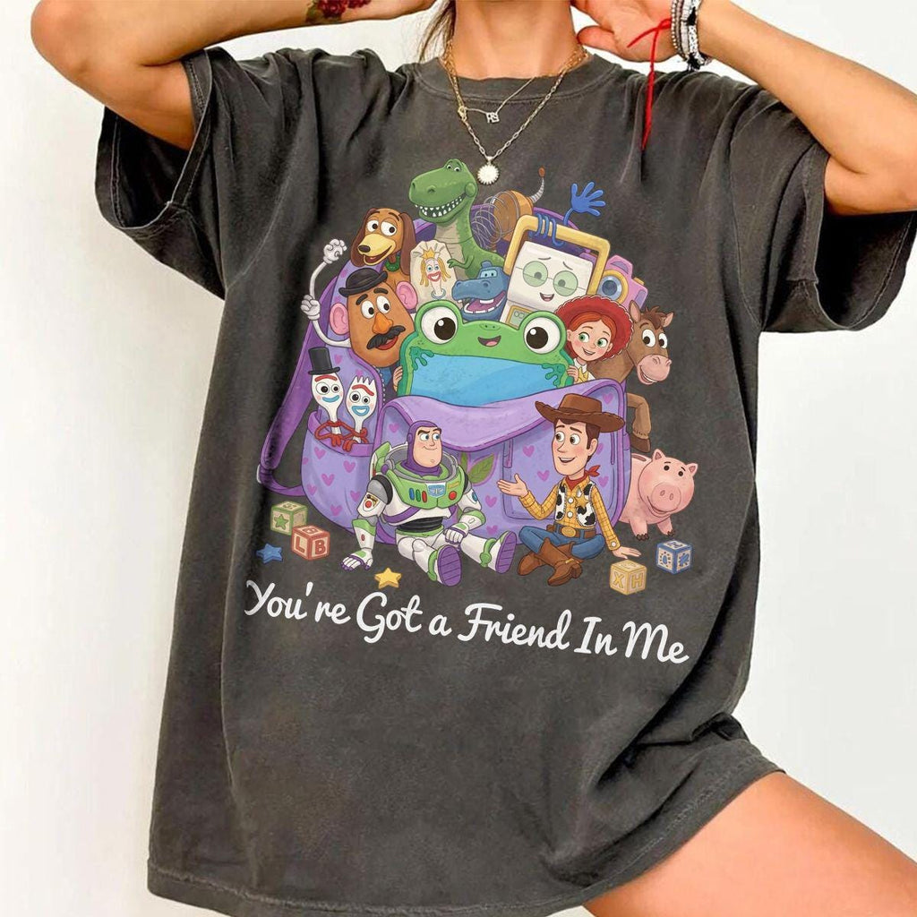 Woody Buzz Jessie Rex Bullseye & New Tablet Disneyland T-Shirt, LilyPad Toystory 5 Shirt, Family You've Got A Friend In Me Shirt, Toy Story