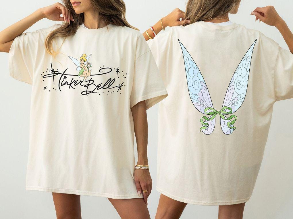 Vintage Princess Tinkerbell Shirt, Disney Peter Pan shirt, Retro Tinkerbell Girls Trip Tee, Magic Kingdom Tee, Magical Fairy Tinkerbell Tee