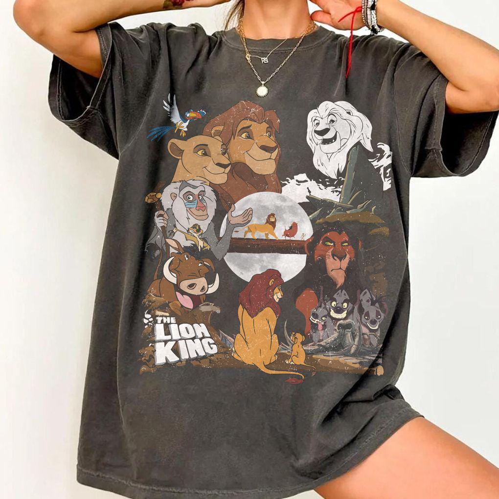 Vintage Lion King Shirt, Simba Nala Rafiki Scar Graphic Tee, Disney Family Trip Shirt, Animal Kingdom Safari Tee, Hakuna Matata Gift Tee