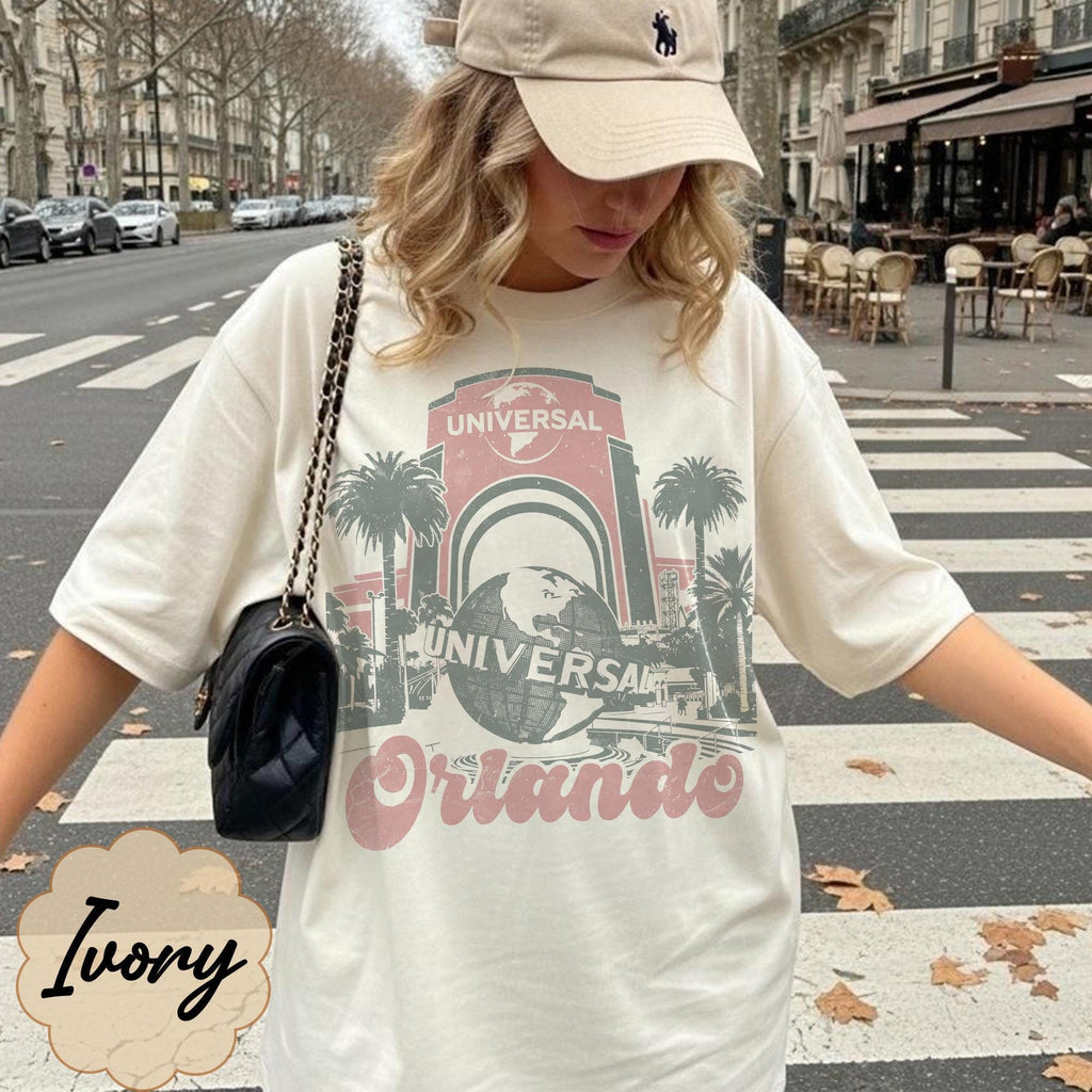Vintage Universal Studios Orlando Shirt, Retro Globe Theme Park Tee, Florida Vacation Shirt, Universal Souvenir Tee, Family Trip Shirt