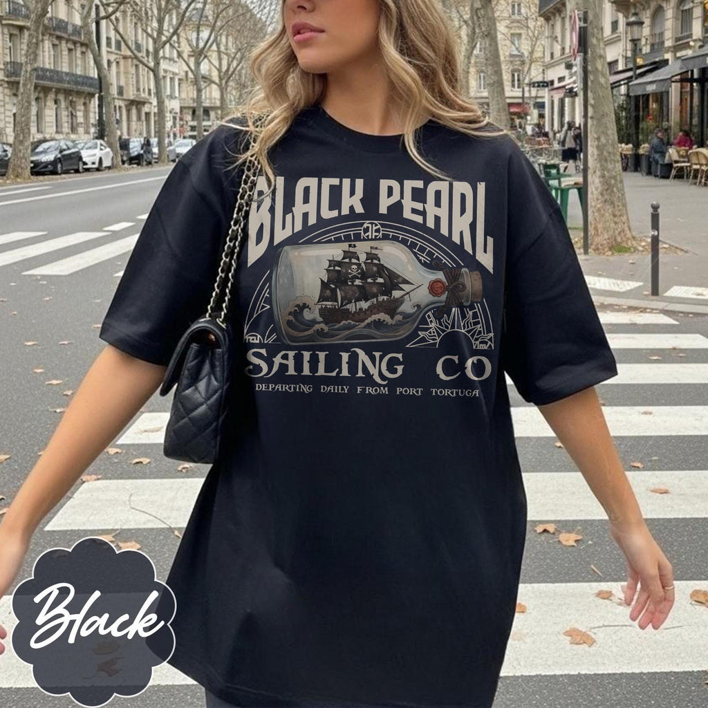 Disney Pirates Black Pearl Sailing and Co T-Shirt, Disney Cruise Pirates Night Tee, Dead Men Tell No Tales, Disneyland Family Matching Tees
