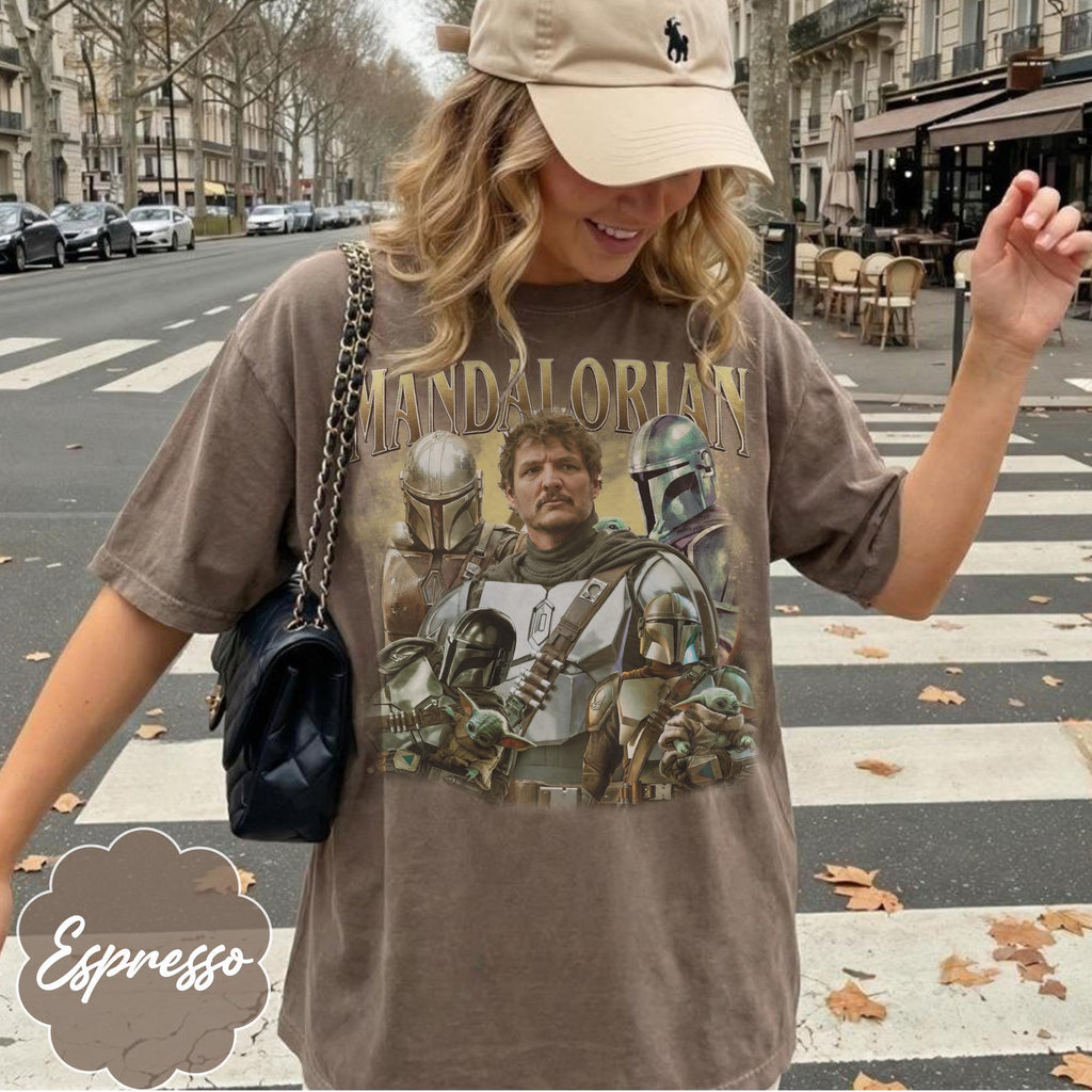Vintage Mandalorian Shirt, Din Djarin Grogu Star Wars Shirt, This Is The Way Shirt, Pedro Pascal Star Wars Tee, Disneyland Mandalorian Shirt