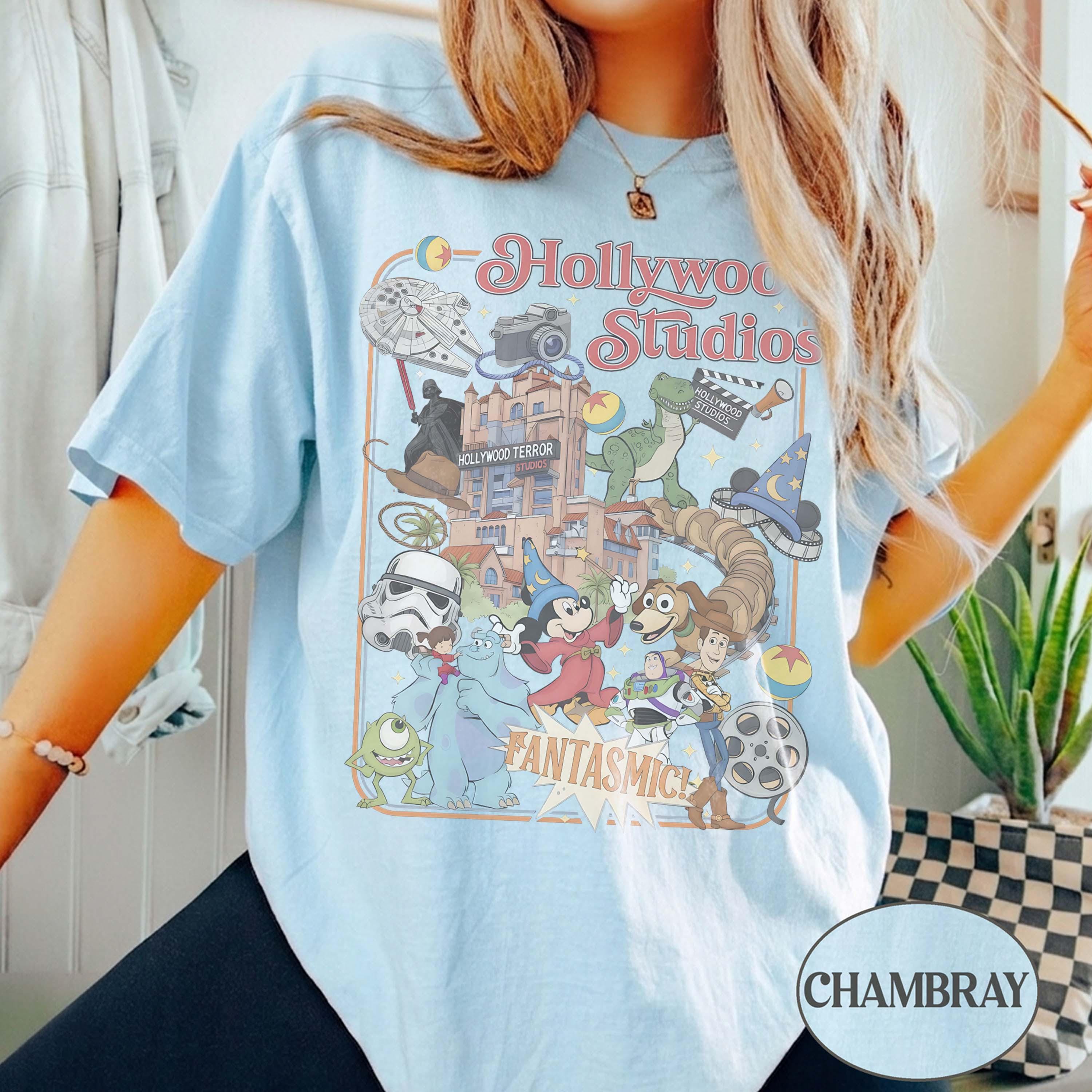 Comfort Colors® Disney Hollywood Studios Shirt, Retro Mickey & Friends Hollywood Tower tee, Disney Toy Story Shirt, Star Wars Shirt