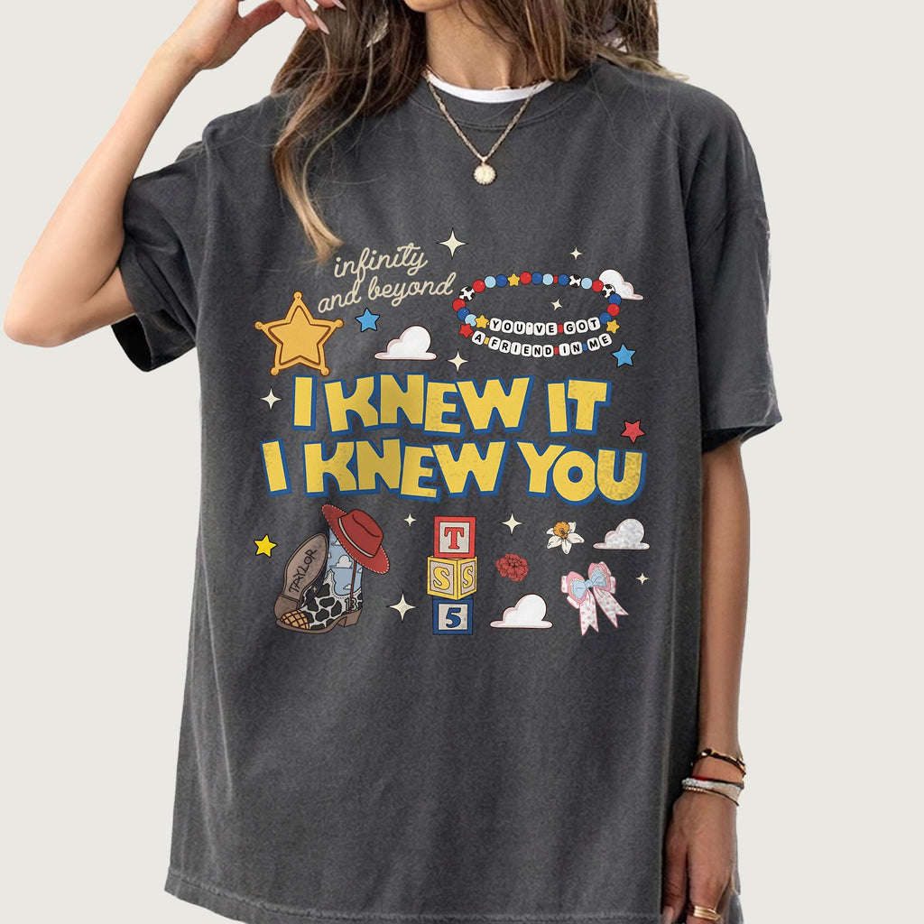 Retro I Knew It I Knew You Shirt, TS and Toy Story 5 Friendship Shirt, Woody Buzz Lightyear Tee, Disneyland Pixar Tee