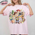 Vintage Toy Story Friends Selfie Shirt, Woody Buzz Jessie Rex Alien Hamm Forky, Disney Pixar Family Vacation, Retro Graphic Tee, Gift Idea