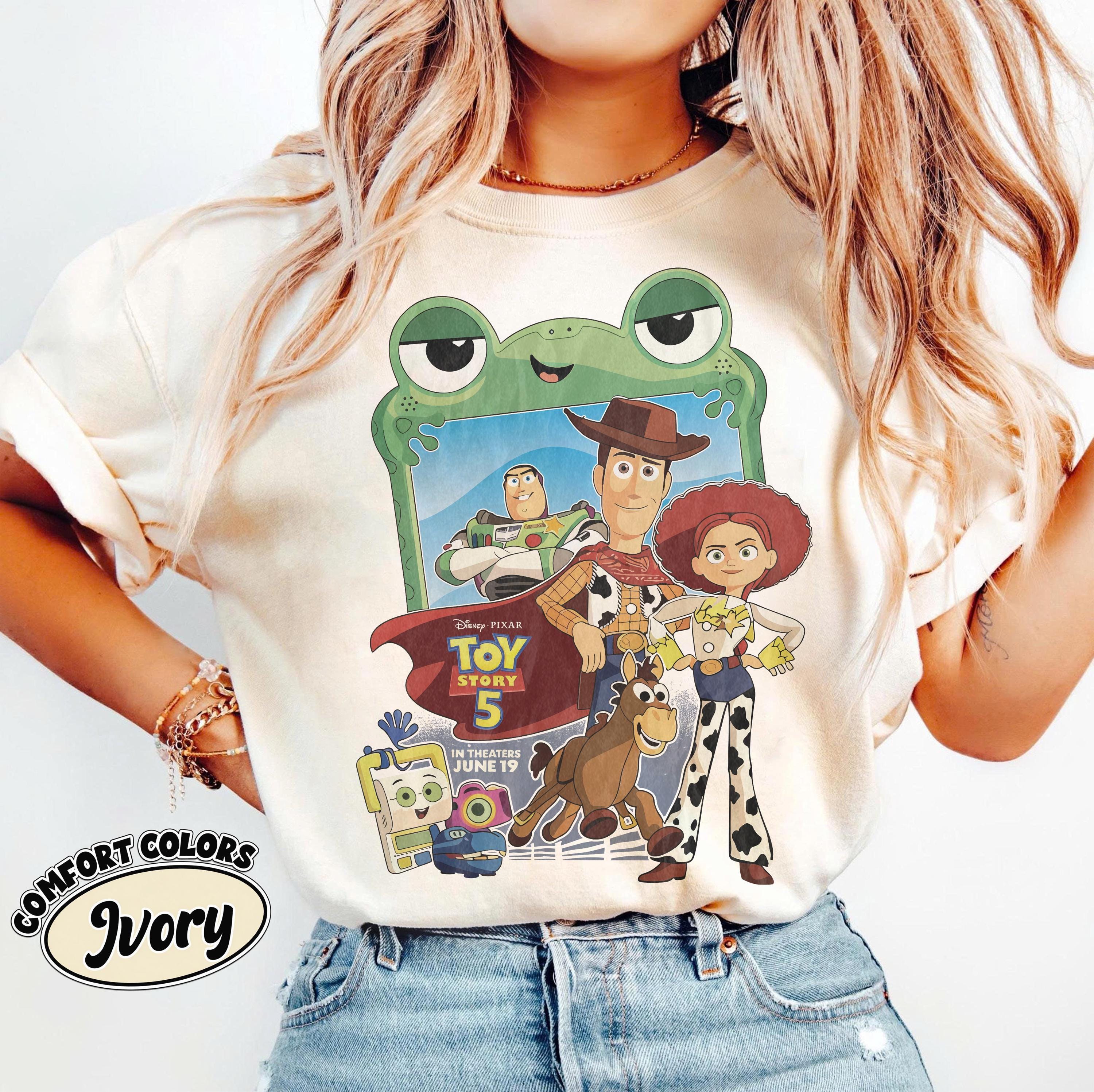 Toy Story 5 Shirt, Woody Jessie Buzz Lightyear Tee, Disney Pixar Movie Shirt, Toy Story Fan Gift, Disneyland Trip Shirt, Retro Cartoon Tee
