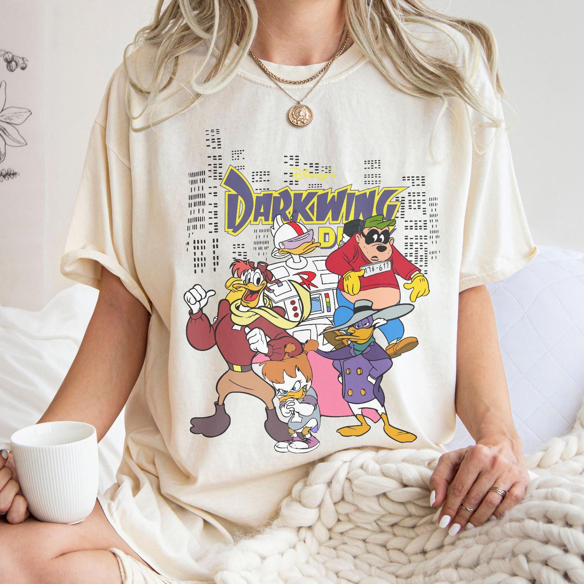 Vintage Disney Darkwing Duck Shirt, Retro Darkwing The Terror T-shirt, Walt Disney World, The Magic Kingdom, Disneyland Vacation Tee