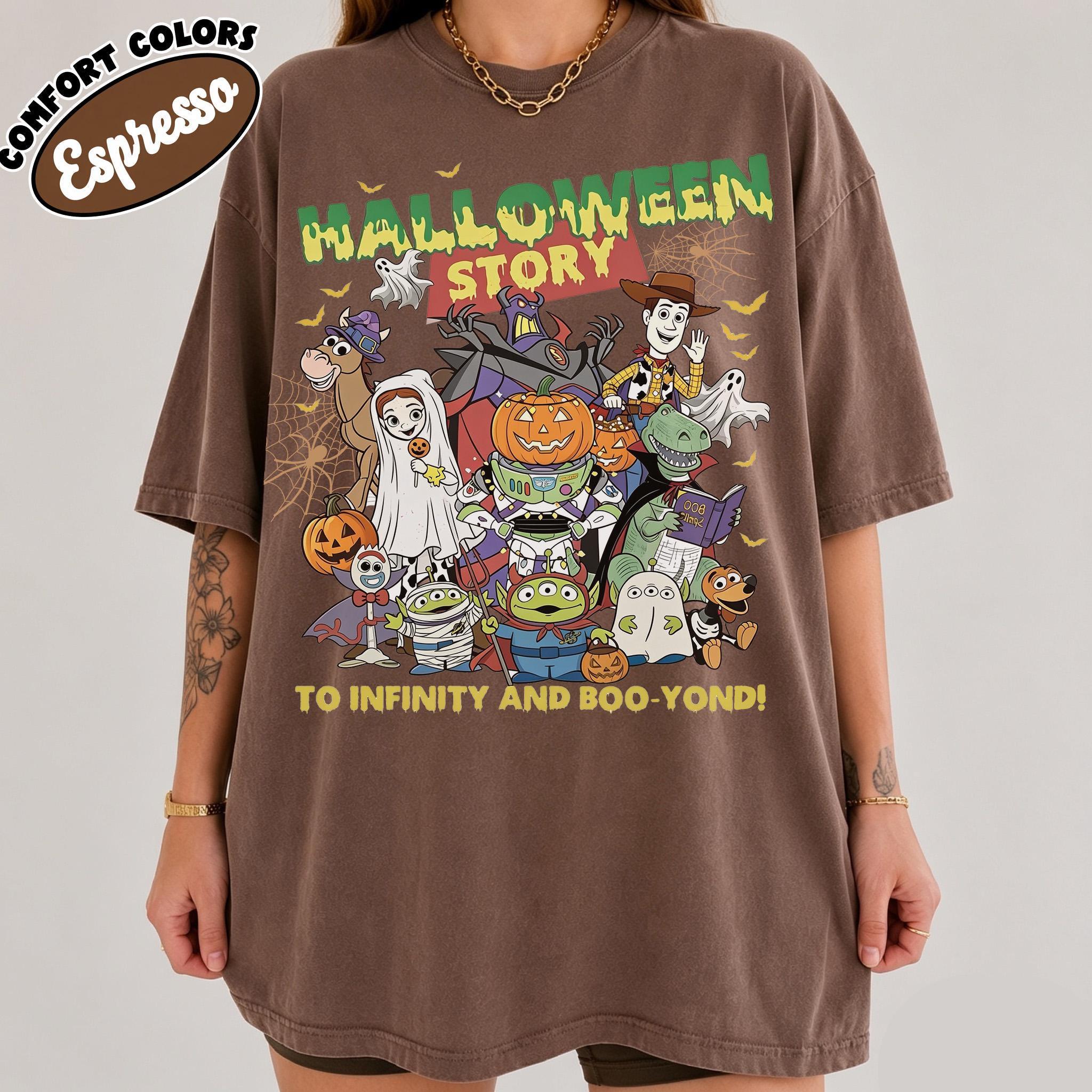 Comfort Colors® Toy Story Disney Halloween Shirt, Woody Buzz Lightyear Jessie Lilypad Costume T-shirt, WDW Disneyland Family Matching Tshirt