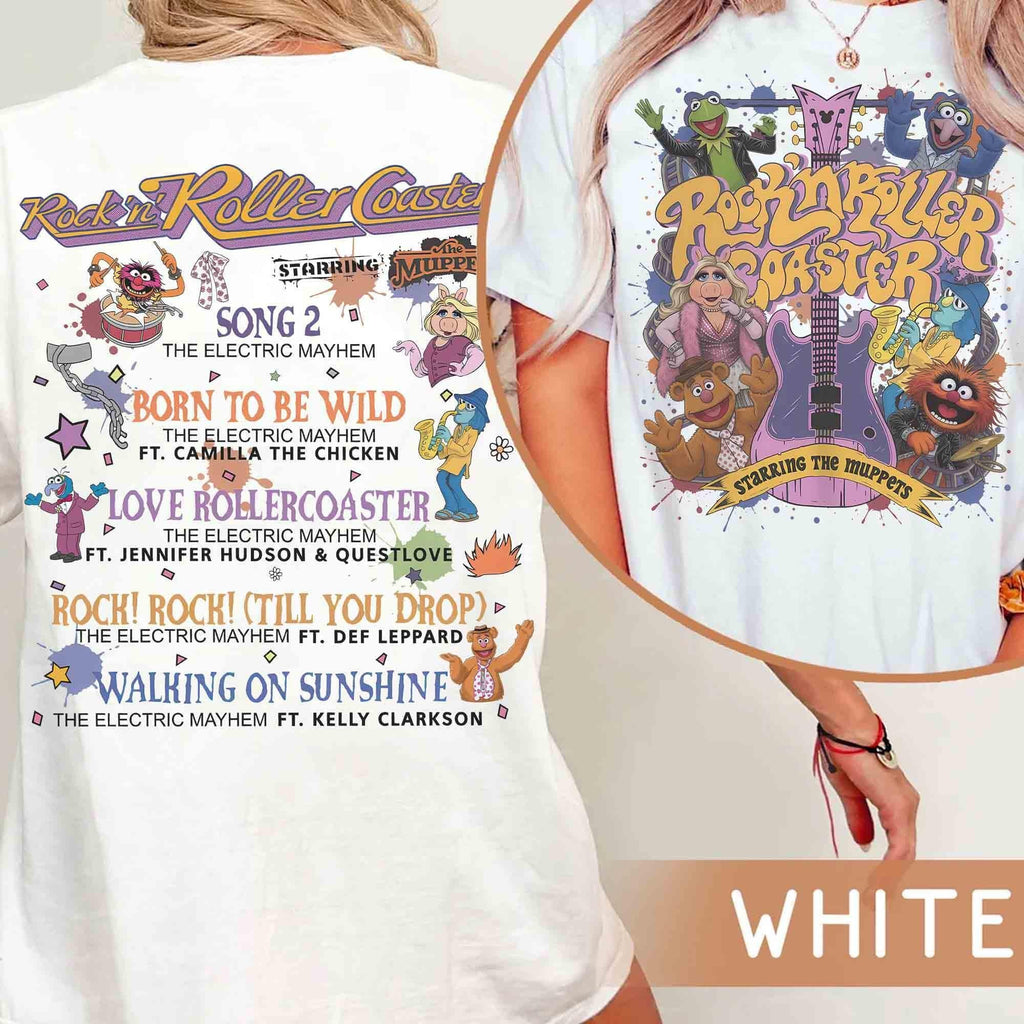 2-Sided Rock 'n Roller Coaster Starring The Muppets shirt, The Electric Mayhem Tee, Disney Muppets Ride Team, WDW Disneyland Family Trip Tee
