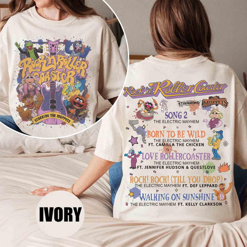 2-Sided Rock 'n Roller Coaster Starring The Muppets shirt, The Electric Mayhem Tee, Disney Muppets Ride Team, WDW Disneyland Family Trip Tee