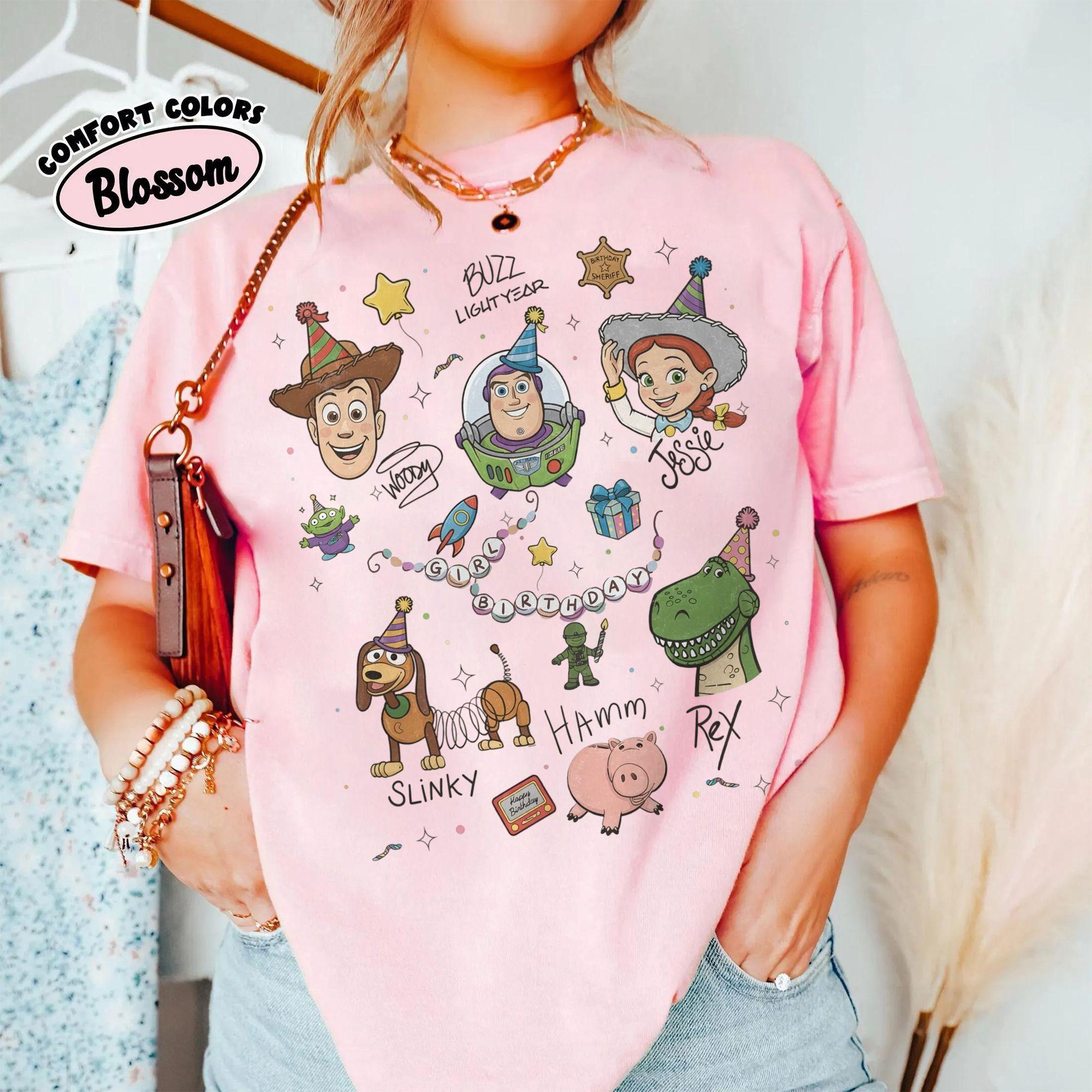 Retro Toy Story Birthday Party shirts, Toy Story Characters Trip tee, Buzz Woody Jessie Family Birthday Present Gift, Best Birthday boy girl