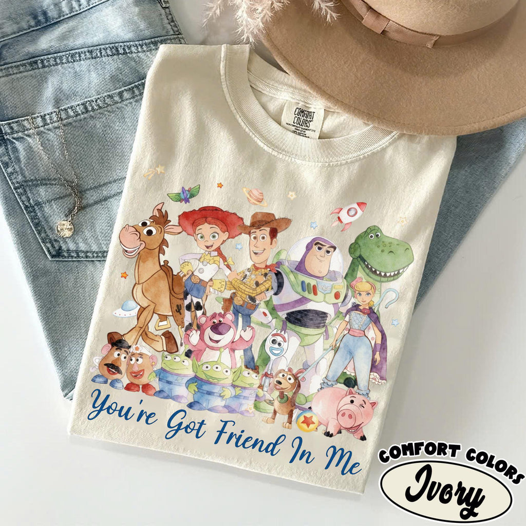 Comfort Colors® Retro Toy Story 1995 Shirt, Woody Buzz Pixar Fest, You've Got A Friend In Me Shirt, WDW Disneyland Family Trip, Woody shirt
