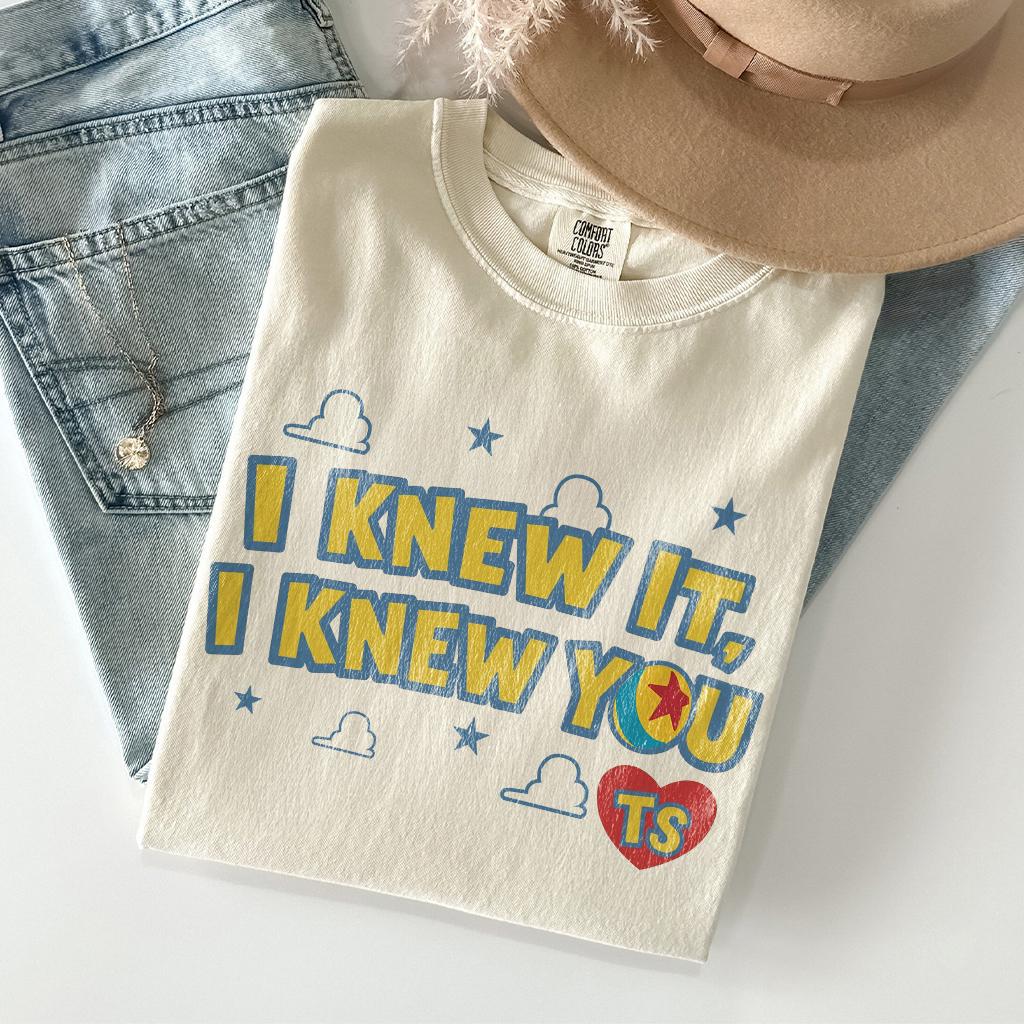 Vintage I Knew It I Knew You Shirt, TS and Toy Story 5 Friendship Shirt, Woody Buzz Lightyear Tee, Disneyland Toy Story Family Matching Tee