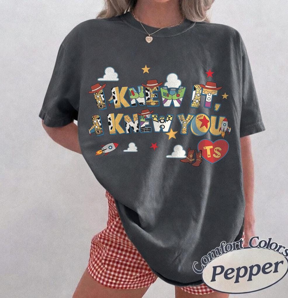 Retro I Knew It I Knew You Were Turning 5 Shirt, TS and Toy Story 5 Shirt, WDW Disneyland Toy Story 5 Birthday, Toy Story Birthday tee