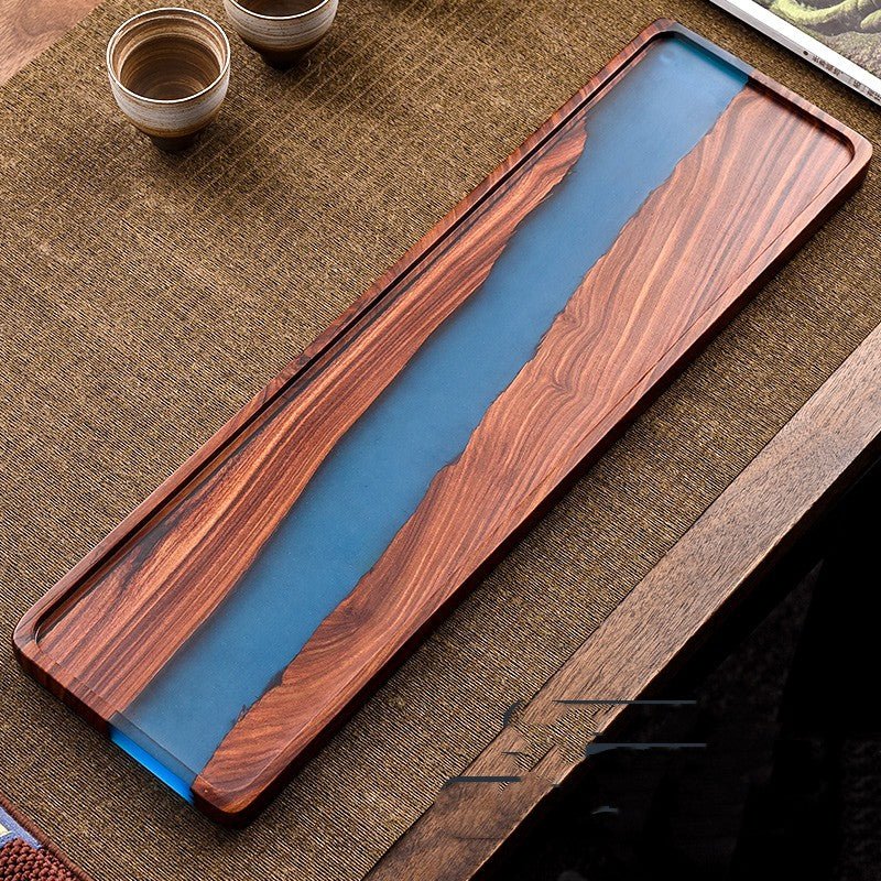 Small Leaf Red Sandalwood Tea Tray High - grade Epoxy Resin Retro Table - HediyeEpoxySmall Leaf Red Sandalwood Tea Tray High - grade Epoxy Resin Retro Table0HediyeEpoxyRectangular traySmall Leaf Red Sandalwood Tea Tray High - grade Epoxy Resin Retro Table