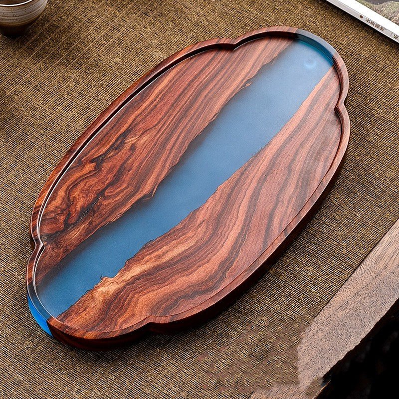 Small Leaf Red Sandalwood Tea Tray High - grade Epoxy Resin Retro Table - HediyeEpoxySmall Leaf Red Sandalwood Tea Tray High - grade Epoxy Resin Retro Table0HediyeEpoxyTreasure traySmall Leaf Red Sandalwood Tea Tray High - grade Epoxy Resin Retro Table