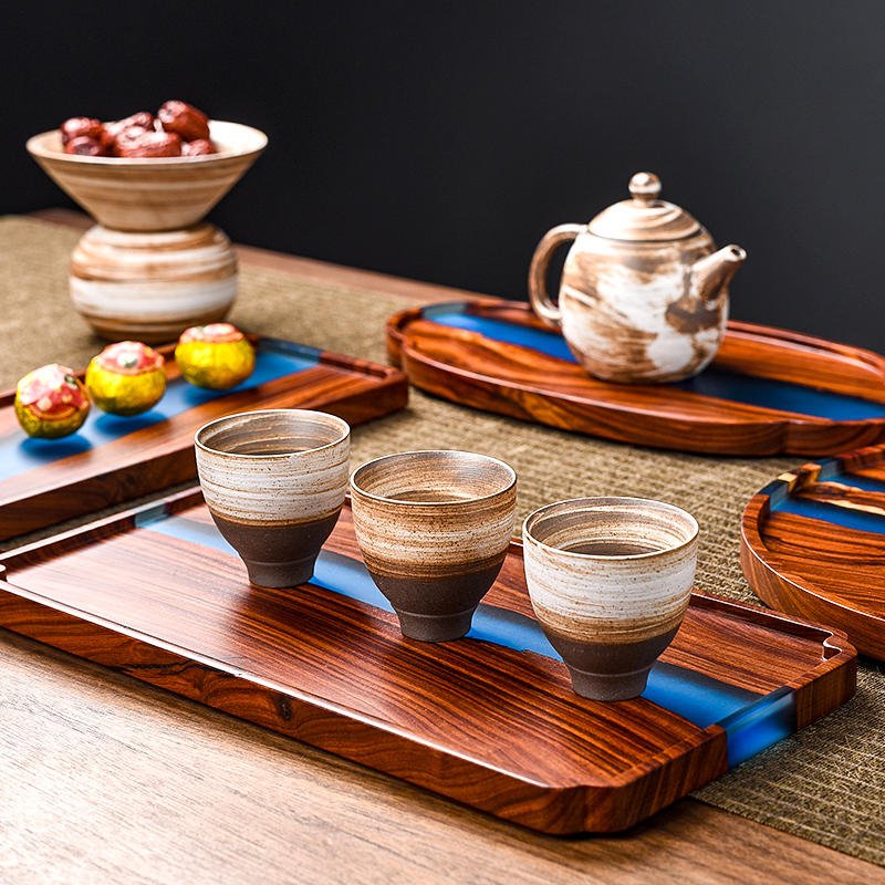 Small Leaf Red Sandalwood Tea Tray High - grade Epoxy Resin Retro Table - HediyeEpoxySmall Leaf Red Sandalwood Tea Tray High - grade Epoxy Resin Retro Table0HediyeEpoxyMedium square traySmall Leaf Red Sandalwood Tea Tray High - grade Epoxy Resin Retro Table